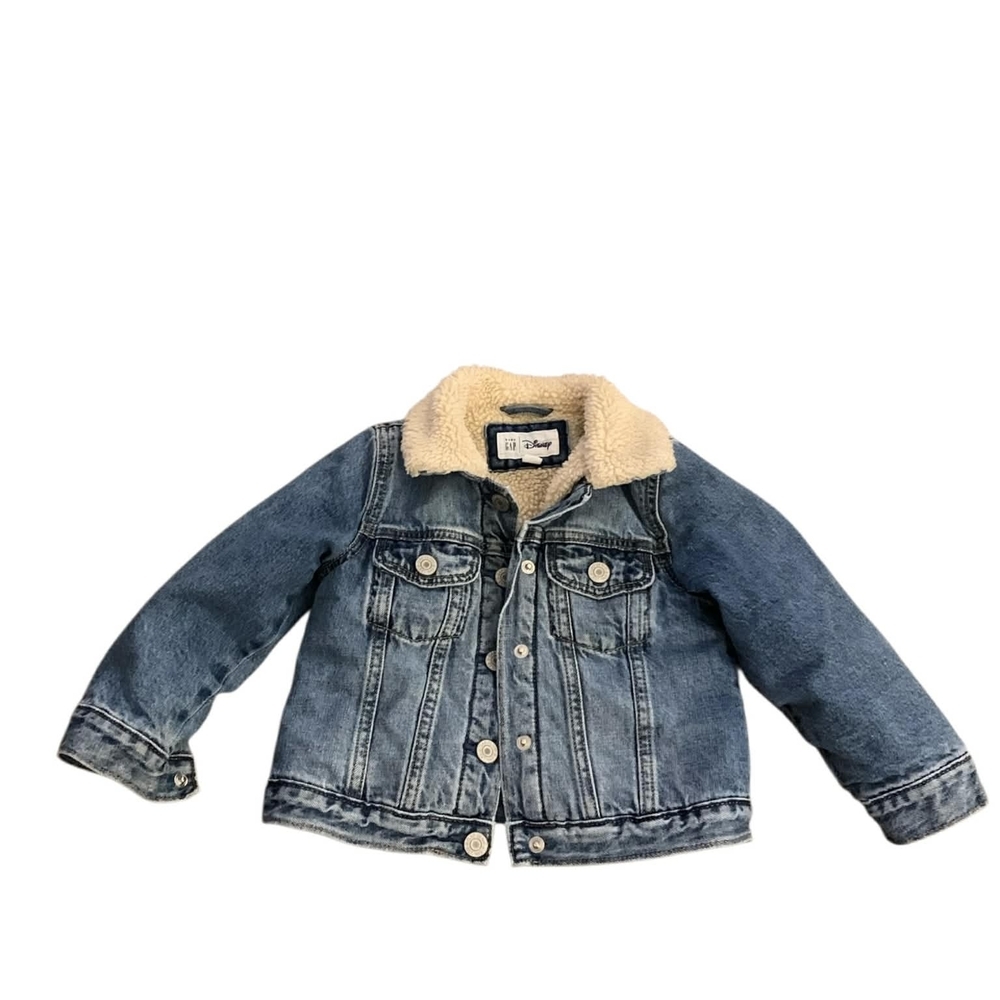 GAP Kids Blue Denim Jacket with Character Design - Picture 3 of 5
